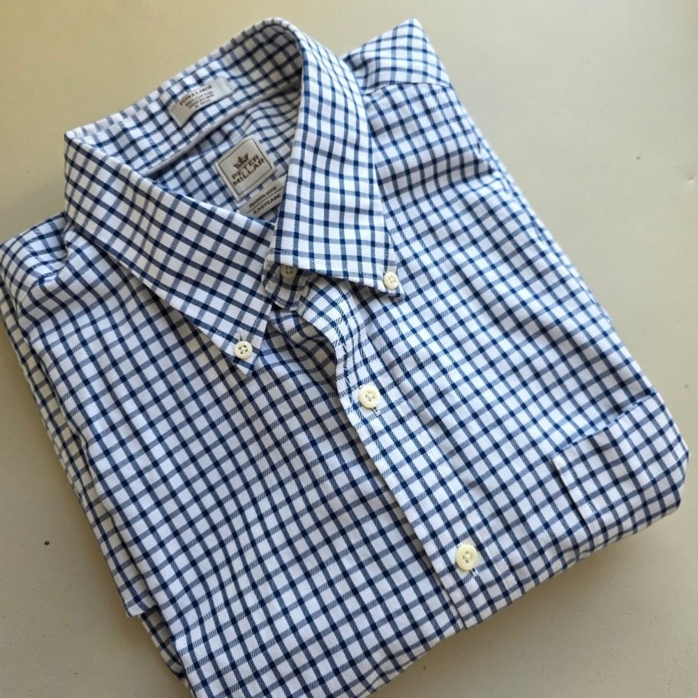 Peter Millar Mens XL‎ Travelers Championship  Gingham Golf 100% Cotton